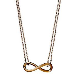 Pilgrim Infinite Pendant Necklace-ROSE GOLD-One Size